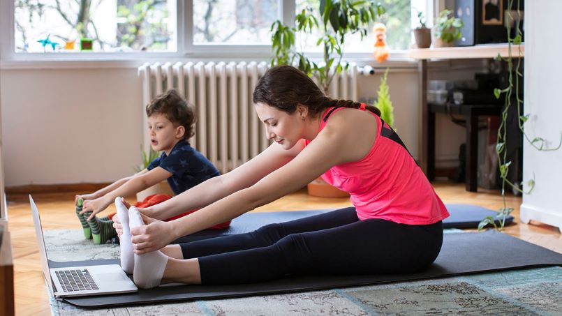 مزایای ورزش در خانه