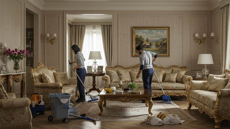 نظافت منزل لوکس در نیاوران