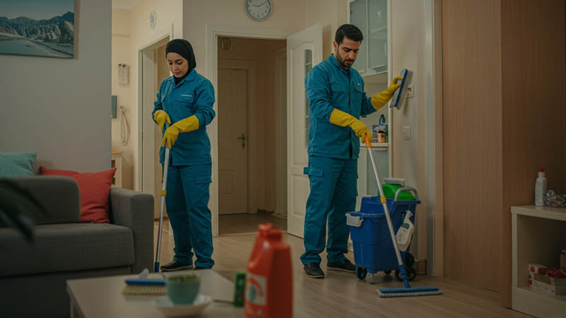 نظافت منزل در محله ونک