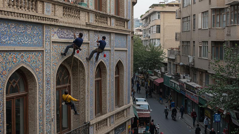 نماشویی با طناب در تهران