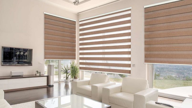 پرده زبرا برای پذیرایی