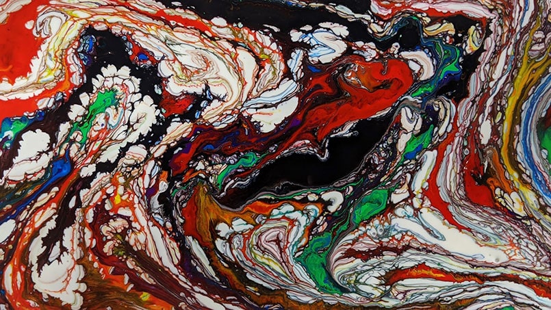 رنگ مولتی کالر اطلس