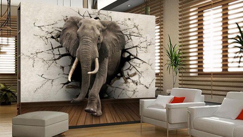 نقاشی سه بعدی در دکوراسیون