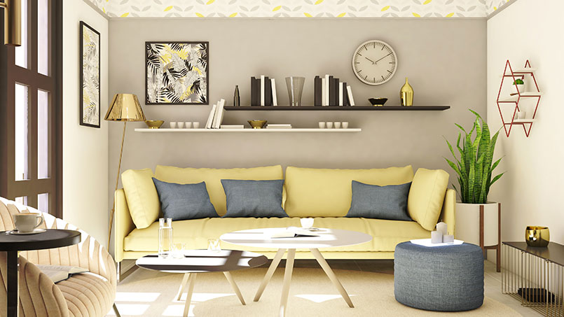 رنگ دیوار پذیرایی