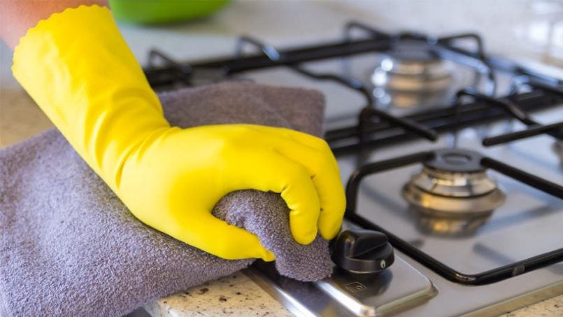 چک لیست پاک کردن چربی اجاق گاز