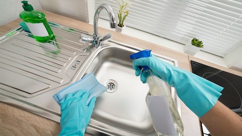تمیز کردن سینک
